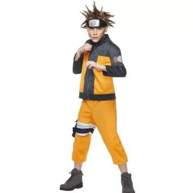 NARUTO KIDS COSTUME KOSTUM HALLOWEEN ANAK ANIME NINJA NARUTO - XXL