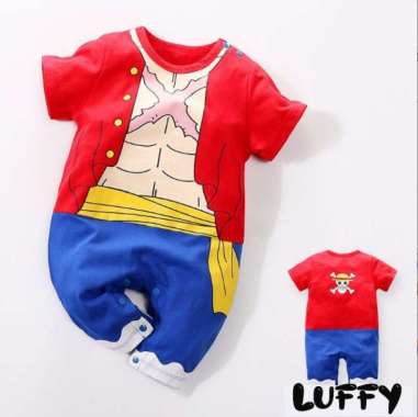 BAJU KOSTUM ANAK LAKI PEREMPUAN BAJU ANIME - 59 Luffy