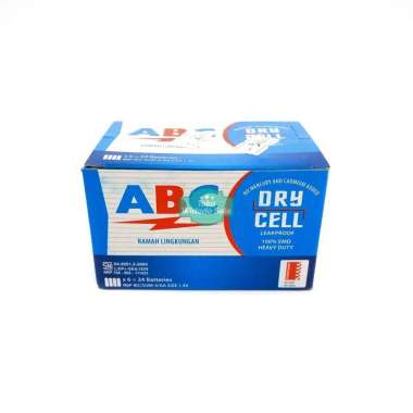 Batu Baterai AA ABC Dry Cell Heavy Duty - 1 Box Isi 24 Buah