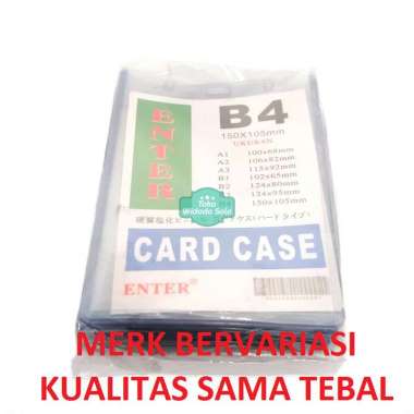 Plastik ID Card Case B4 Name Card Name Tag Portrait - 1 Pack Isi 20 Buah