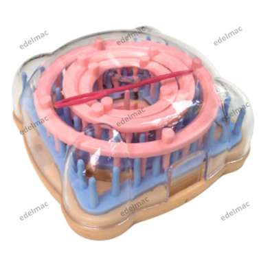 Set Alat Cetakan Rajut Bunga Flower Loom Persegi Mesin Merajut Manual Bunga Wol Handcrat DIY