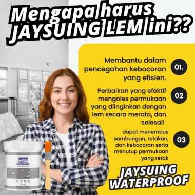 Jaysuing Lem Transparan Transparant Bening Anti Bocor Rembes Krembes Air Penambal Perekat Atap Rumah