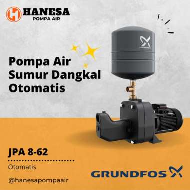 Grundfos JPA 8 - 62 Pompa Air Sumur Dangkal Otomatis