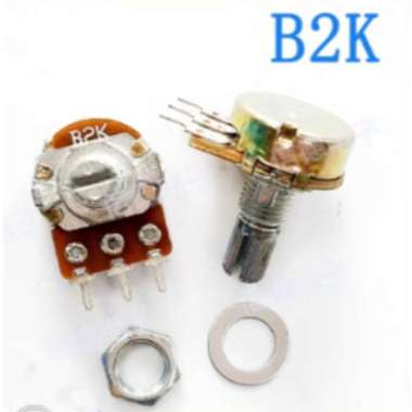 potentio B1K- B100K 1M 3-pin - shaft 15mm amplifier volume adjustable single potentiometer B2K