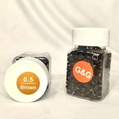 Ring Hair extension Jumbo 0.45mm Coklat