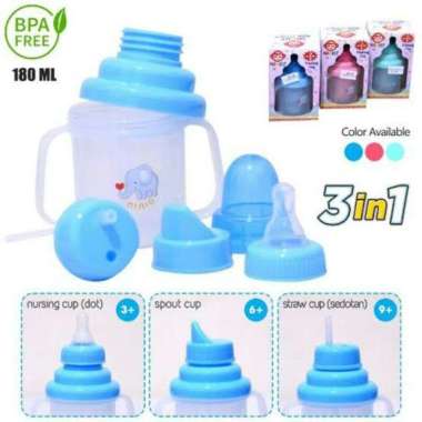 botol susu anak training cup ninio 3in1