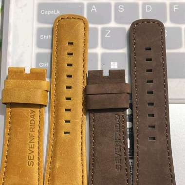 tali jam tangan kulit sevenfriday coklat muda