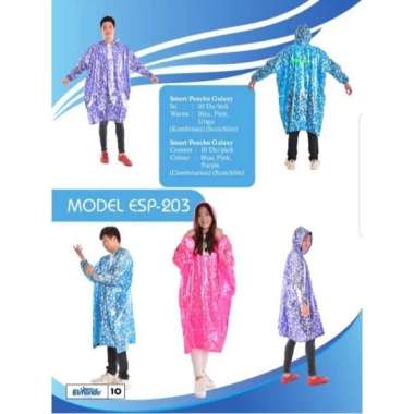 Jollipong Jas Hujan Poncho Lengan Galaxy Smart Polkadot Elmondo pink