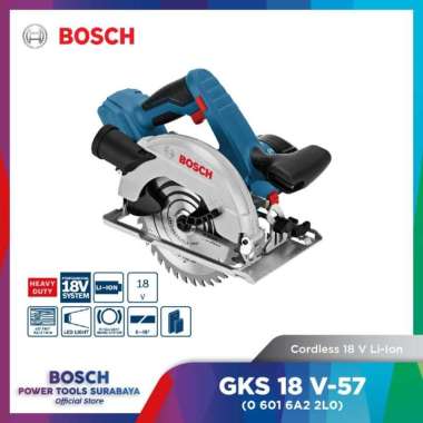 Cordless Circular Saw 6" Bosch GKS 18V-57 (Unit Only) Mesin Gergaji