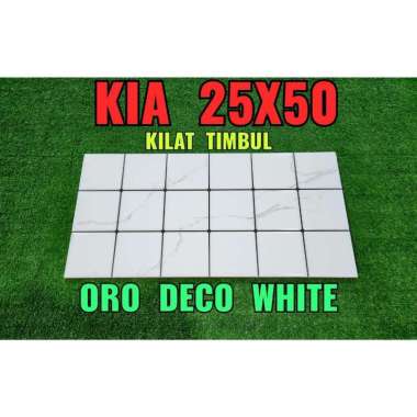 Keramik Kia Oro White 25x50 - Kilat
