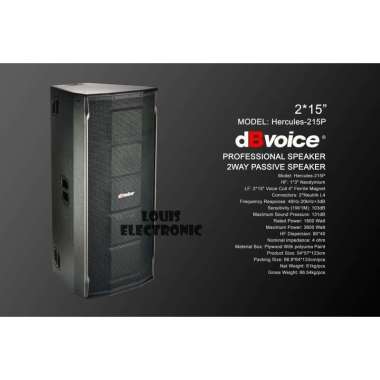 Professional Speaker Pasif 2 Way 15 Inch Double dBvoice Hercules-215P