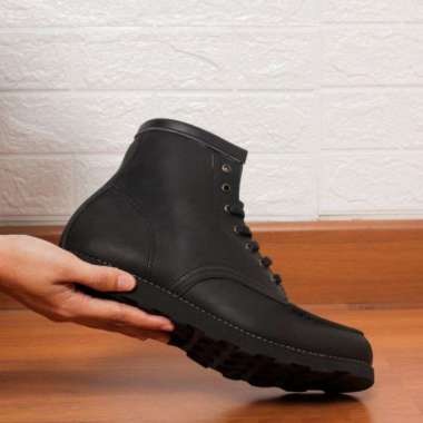 VERISH Sepatu boots pria redwing original Boston Footwear Bahan kulit Asli 46 Hitam