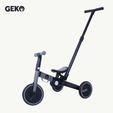 GEKO 5 IN 1 Compact Folding Trike SILVER- Sepeda Anak Multifungsi