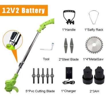 12V24V188V Mesin potong rumput b 12V +2 Baterai