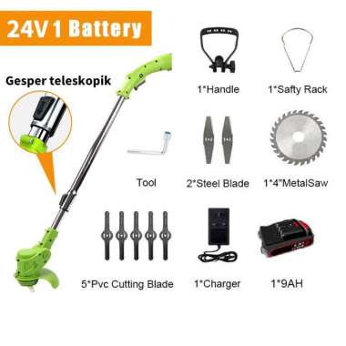 12V24V188V Mesin potong rumput b 24V +1 Baterai