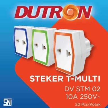 Steker cok T cabang 3 colokan listrik universal