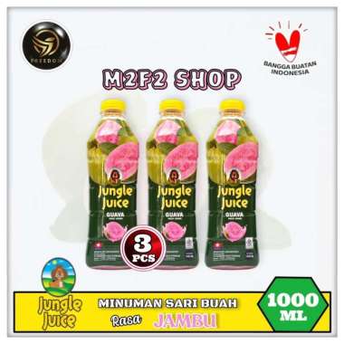 Diamond Jungle Juice Guava | Jus Jambu Botol Pet - 1000 ml | 1 Liter (Kemasan 3 Pcs)