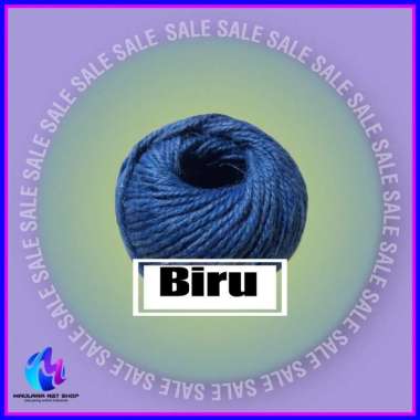 tali rami / tali benang goni vintage / tali goni warna warni Biru