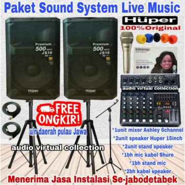 Paket Sound System HUPER 15inch JS10 ( Hemat I ) Multicolor