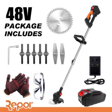 Mesin Potong Rumput 48 Volt Mesin 48v hitam