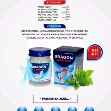 Termurah Balsem Otot Dragon Panasnya Joss 20 gram