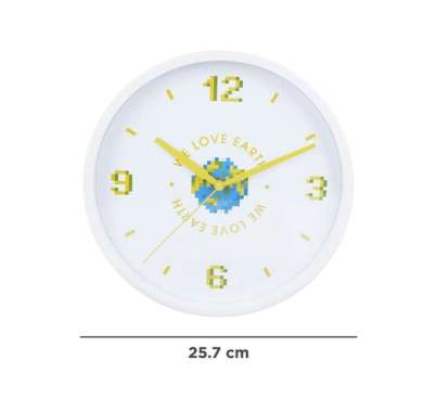 Miniso Jam Dinding I Love Earth Bulat