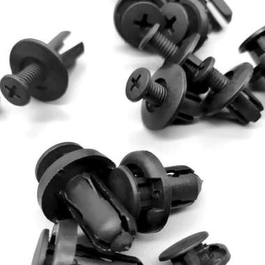 Baut Klip Plastik Rivet Baut Kancing Body Motor Mobil isi 200pcs
