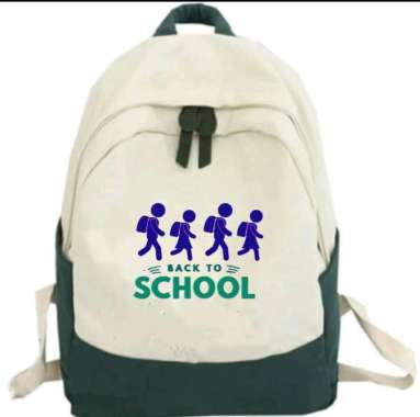 Tas Sekolah Anak Laki Laki Perempuan Back To School SD SMP SMA All Size Hijau