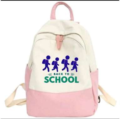 Tas Sekolah Anak Laki Laki Perempuan Back To School SD SMP SMA All Size Merah Muda
