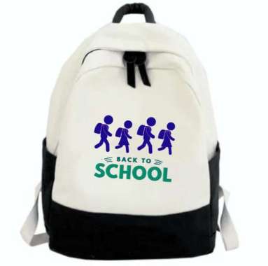 Tas Sekolah Anak Laki Laki Perempuan Back To School SD SMP SMA All Size Hitam