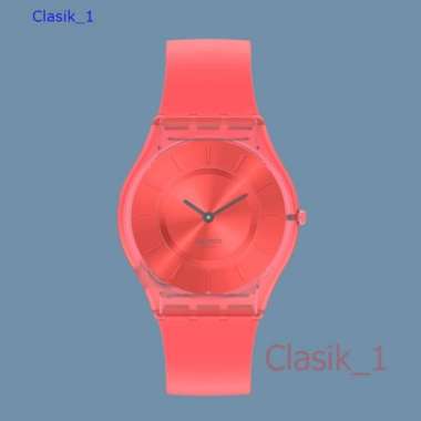 Original 100%!! Jam Tangan Wanita SWATCH Skin SS08R100 SWEET CORAL Garansi Resmi 2 Tahun