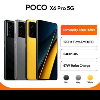 Poco X6 Pro 5G 12/512 GB Garansi Resmi New Black