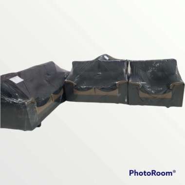 SOFA MINIMALIA DAKRON 321 PVC HITAM KENZO