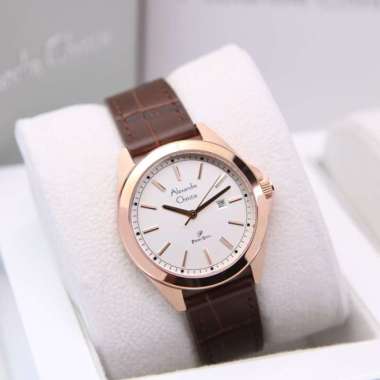 Alexandre christie ac1015 / ac 1015 rosegold brown wanita original