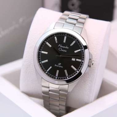 alexandre christie ac1015 / ac 1015 silver black original pria