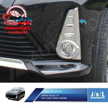 new!! JSL Cover Fog Lamp Avanza Veloz 2019 Fog Lamp Cover Chrome