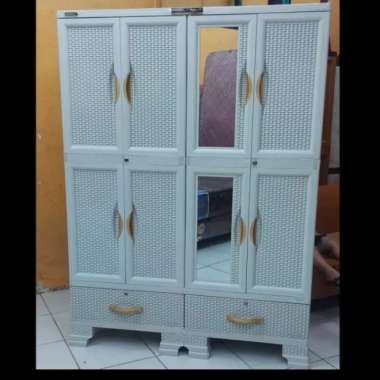 Lemari plastik Napolly 4 pintu Cabro 466.22 DK 466 Jumbo