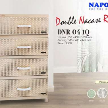 Lemari Container Plastik Napolly DNR 04 1Q NapollyTop Warna Baru