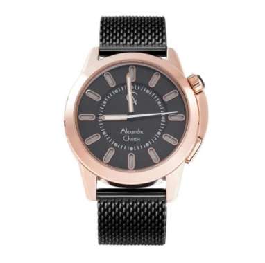 JAM TANGAN ALEXANDRE CHRISTIE AC 8632 PRIA ROSEGOLD BLACK ORIGINAL