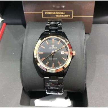 JAM TANGAN WANITA HEGNER 1678 HW 1678L ORIGINAL BLACK RING RG