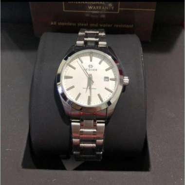 JAM TANGAN WANITA HEGNER 1678 HW 1678L ORIGINAL SILVER WHITE