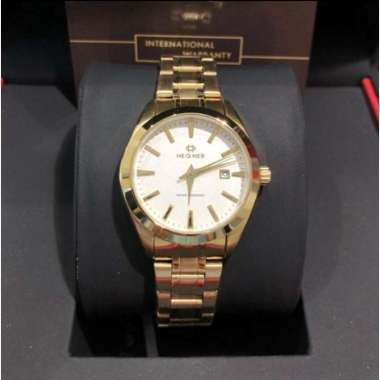 JAM TANGAN WANITA HEGNER 1678 HW 1678L ORIGINAL GOLD WHITE