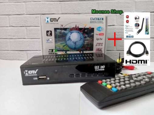 Terbaik Set Top Box Tv Digital Receiver Tv Digital Android Tv Box STB+HDMI+DONGLE