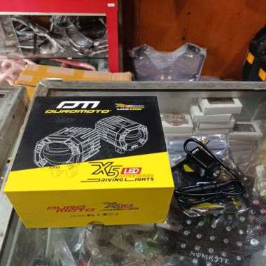 lampu tembak lampu motor lampu X5 Duromoto original produk X5 + SAKLAR