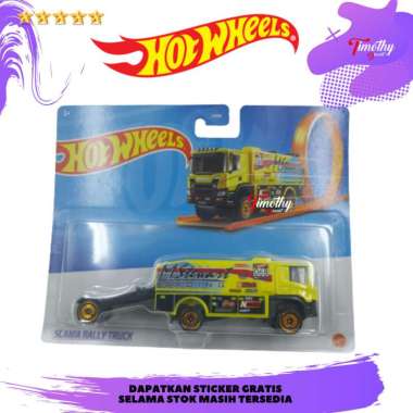 Hot Wheels Track Stars Scania Rally Truck Kuning 068
