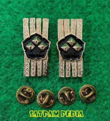 Monogram Kerah PNS Polri Gol 4C - Pin Kerah PNS Polri Gol 4C