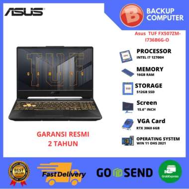 LAPTOP GAMING ASUS TUF FX507ZM-I736B6G-O I7 12700H 16GB RAM