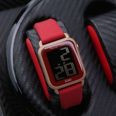 ALEXANDRE CHRISTIE AC 9332 ROSEGOLD RED DIGITAL WANITA. ORIGINAL