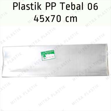 Plastik PP 45x70 Tebal 06 Kantong Plastik Snack Keripik Tebal Bening Transparan