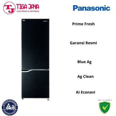 Kulkas Panasonic NR-BV360GK1D 2 Pintu Freezer Bawah